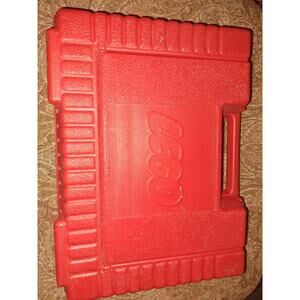Vintage Lego Red Storage Snap Case 1985